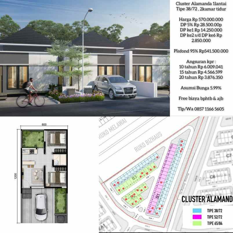 rumah jl metland cibitung