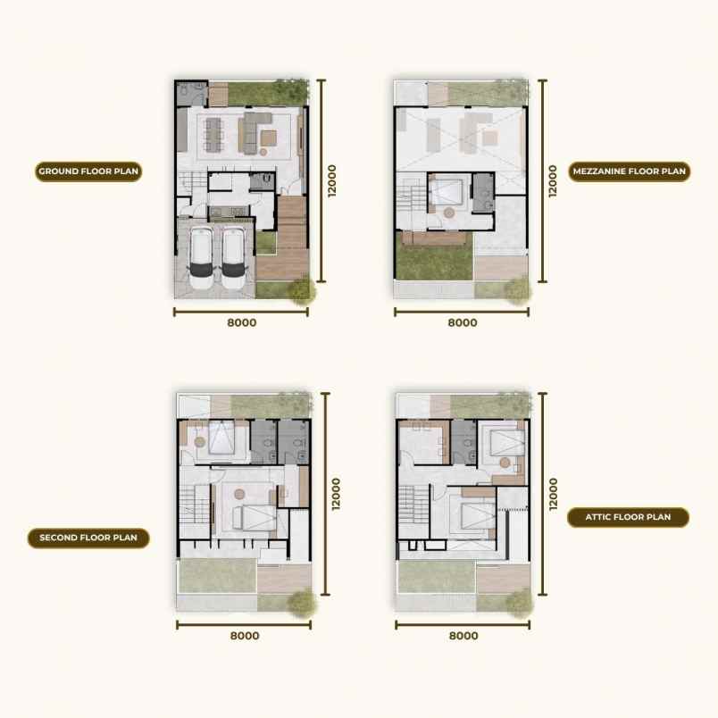 rumah mewah 3 lantai di pacific garden puri