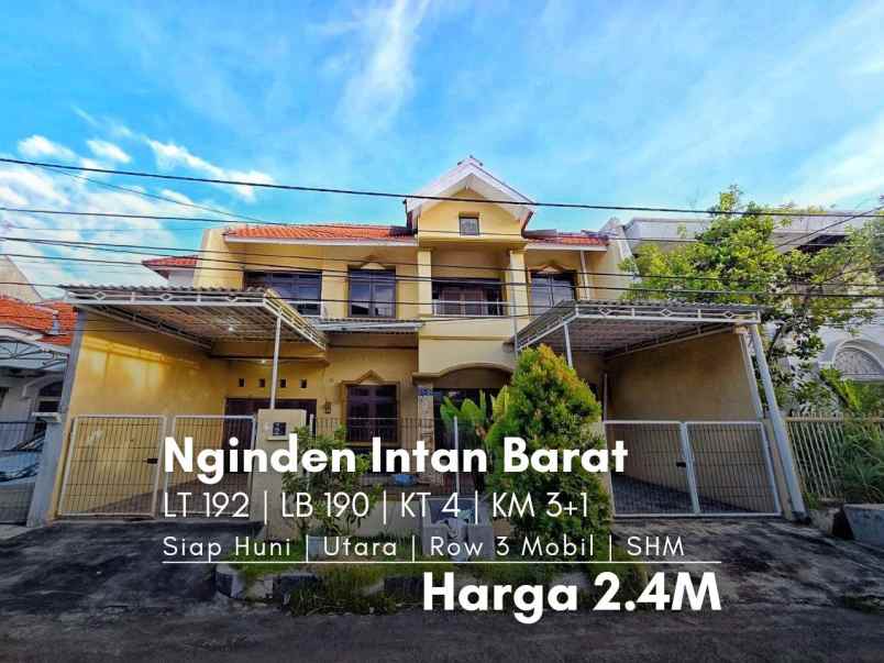 rumah nginden intan barat siap huni semi furnished