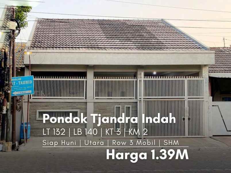 rumah pondok tjandra indah siap huni semi furnished