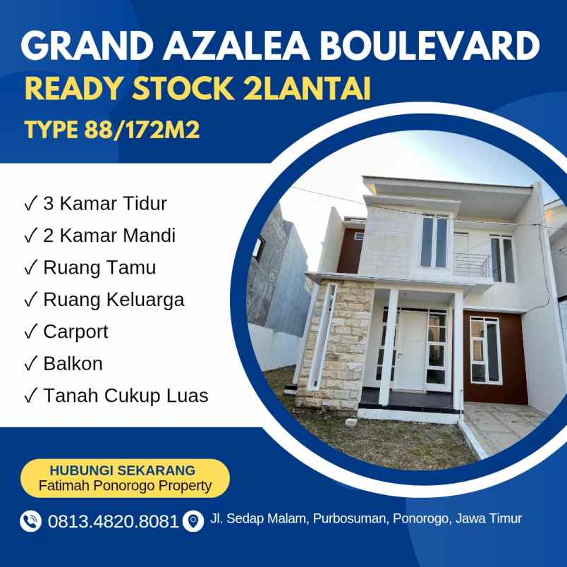 rumah ready stock syariah lokasi strategis ponorogo