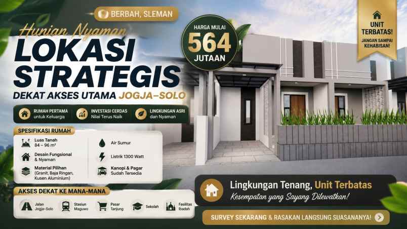 rumah siap huni dengan akses mudah dan suasana tenang