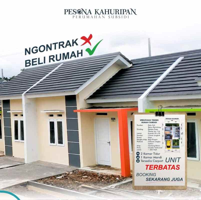 rumah subsidi pesona kahuripan 10 gandoang