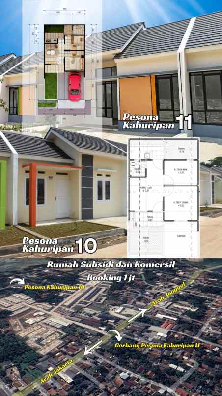 rumah subsidi pesona kahuripan 10 gandoang