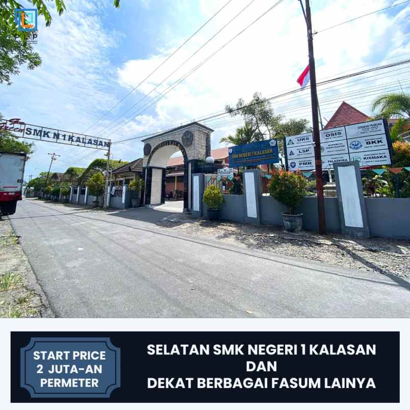 tanah dekat proliman bogem jl jogja solo