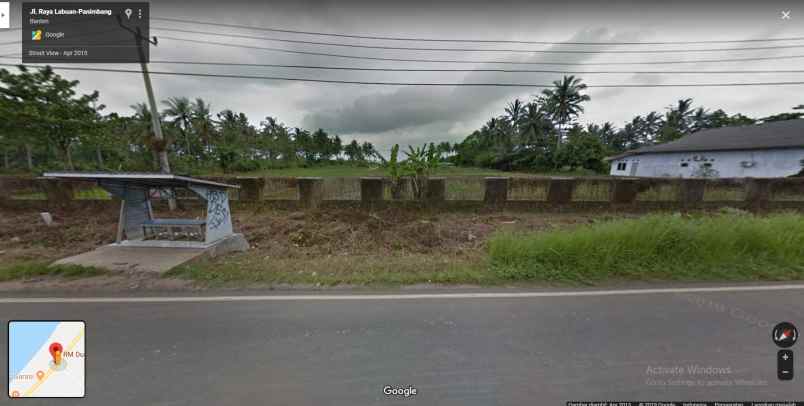 tanah jl raya labuan panimbang
