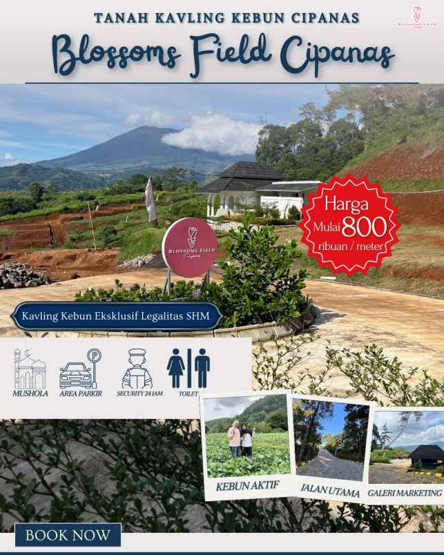 tanah kavling kebun di sukaresmi cianjur