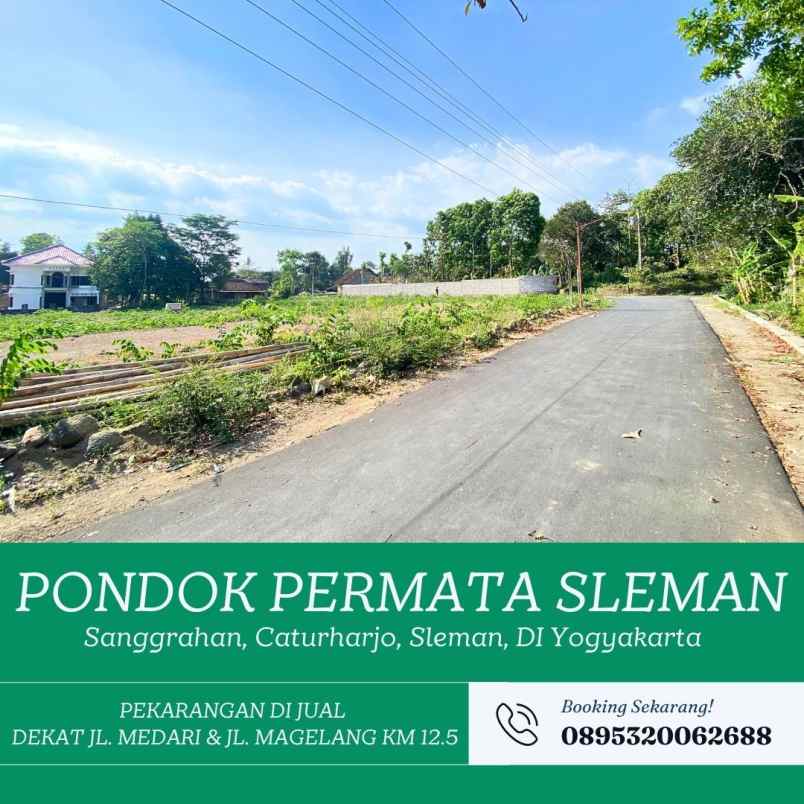tanah pekarangan 2 juta meter di dekat rsud sleman