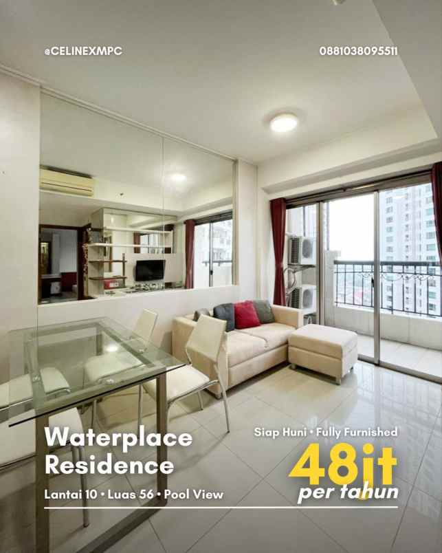apartment waterplace siap huni fully furnished