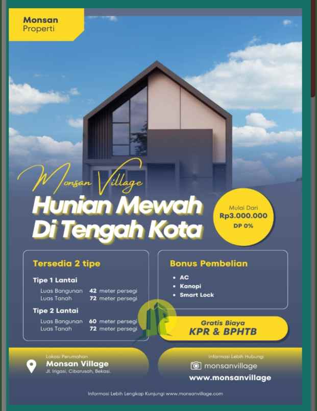 cluster mewah dekat pasar cibarusah bekasi