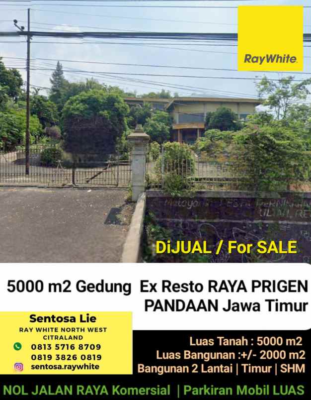 dijual ruko gudang kantor jalan raya barsari