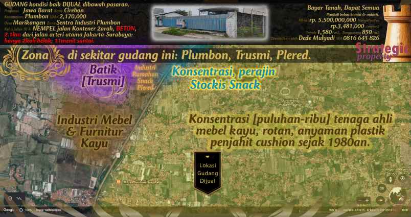 dijual ruko gudang kantor jl kisabalanang no 11 kel