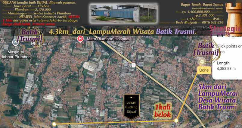 dijual ruko gudang kantor jl kisabalanang no 11 kel