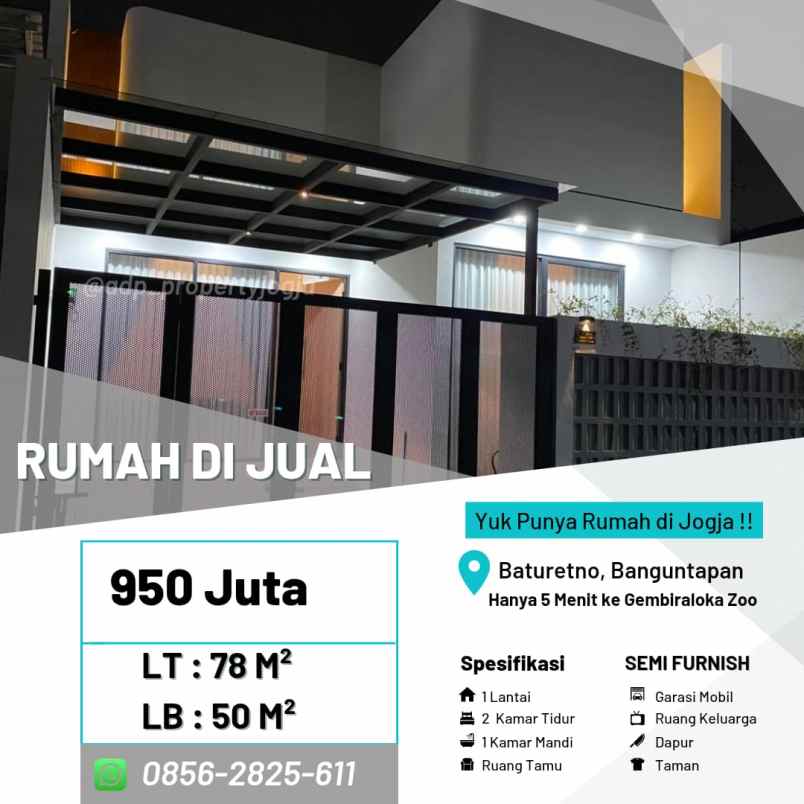 dijual rumah baturetno banguntapan bantul