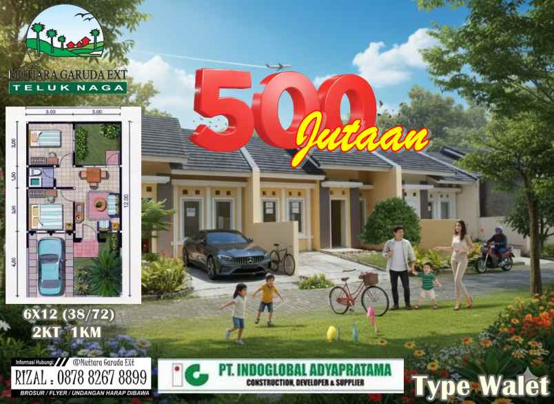 dijual rumah boulevard teluk naga