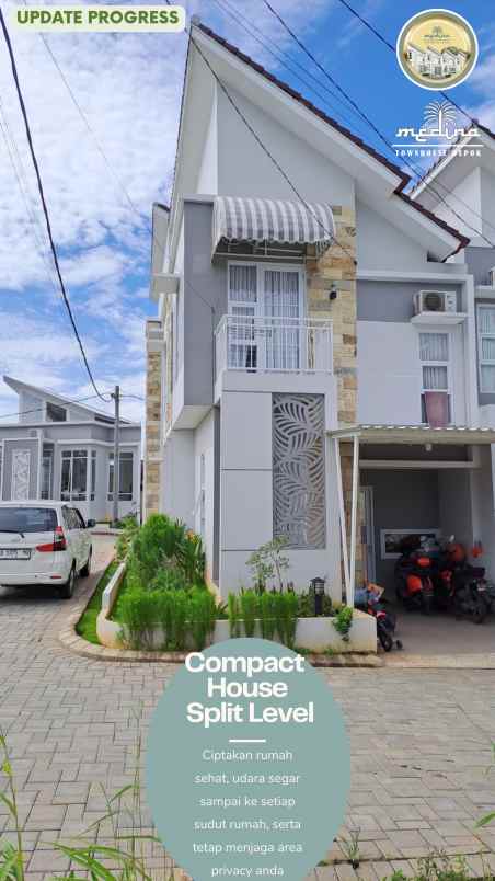 dijual rumah cluster medina townhouse