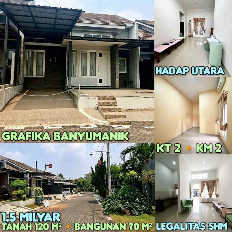 dijual rumah di cluster grafika banyumanik semarang