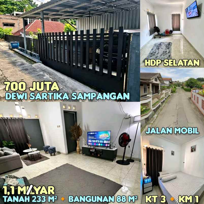 dijual rumah di dewi sartika sampangan semarang