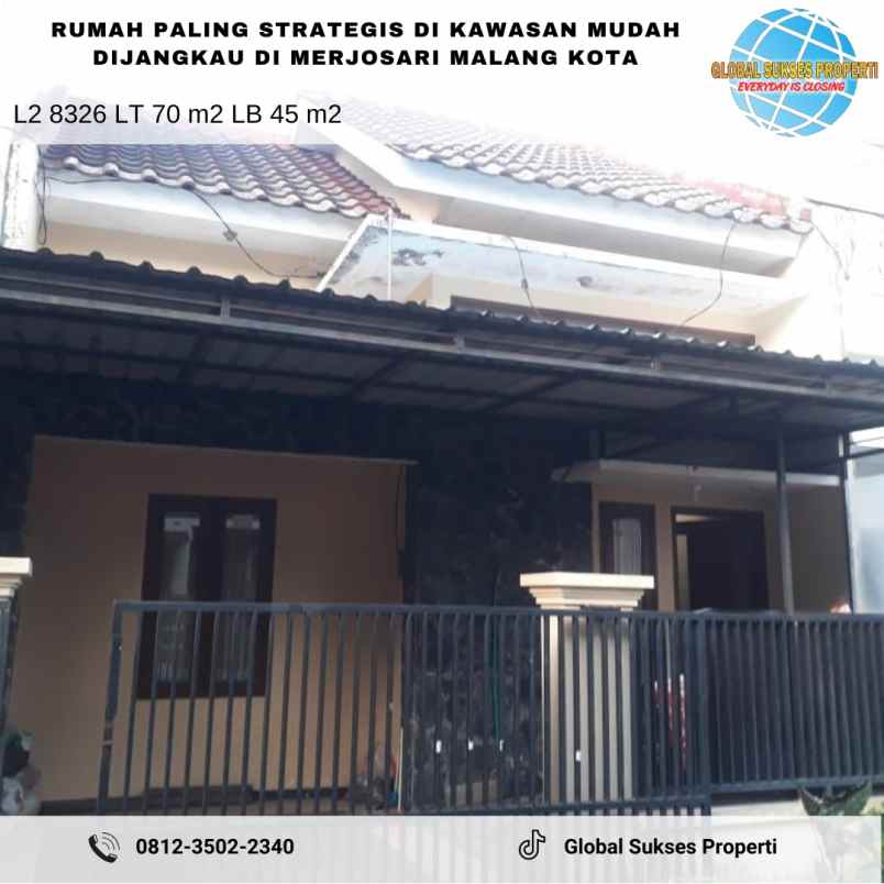 dijual rumah di merjosari kawasan