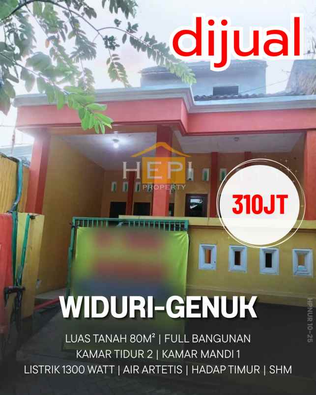 dijual rumah di widuri genuk semarang