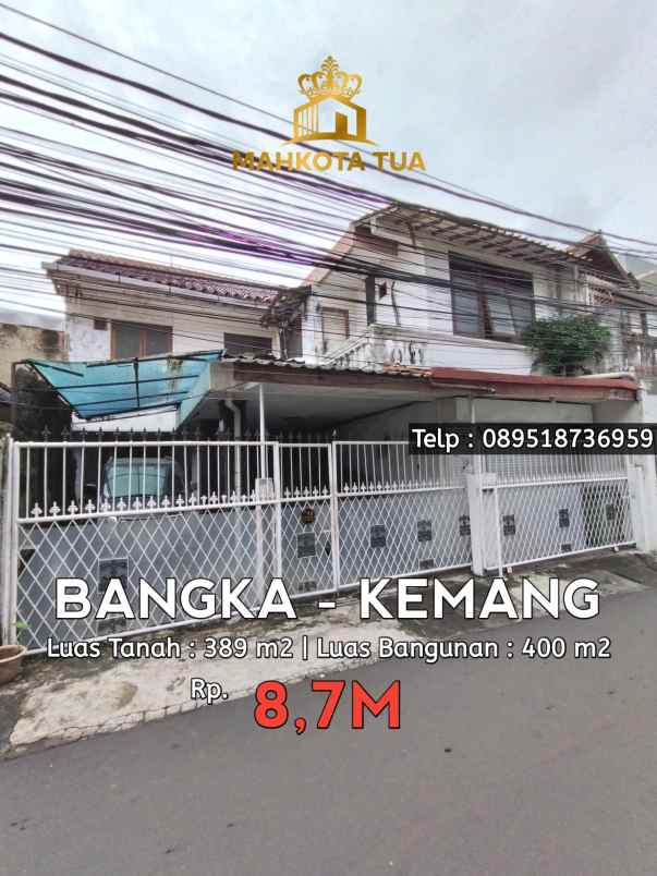dijual rumah jalan bangka