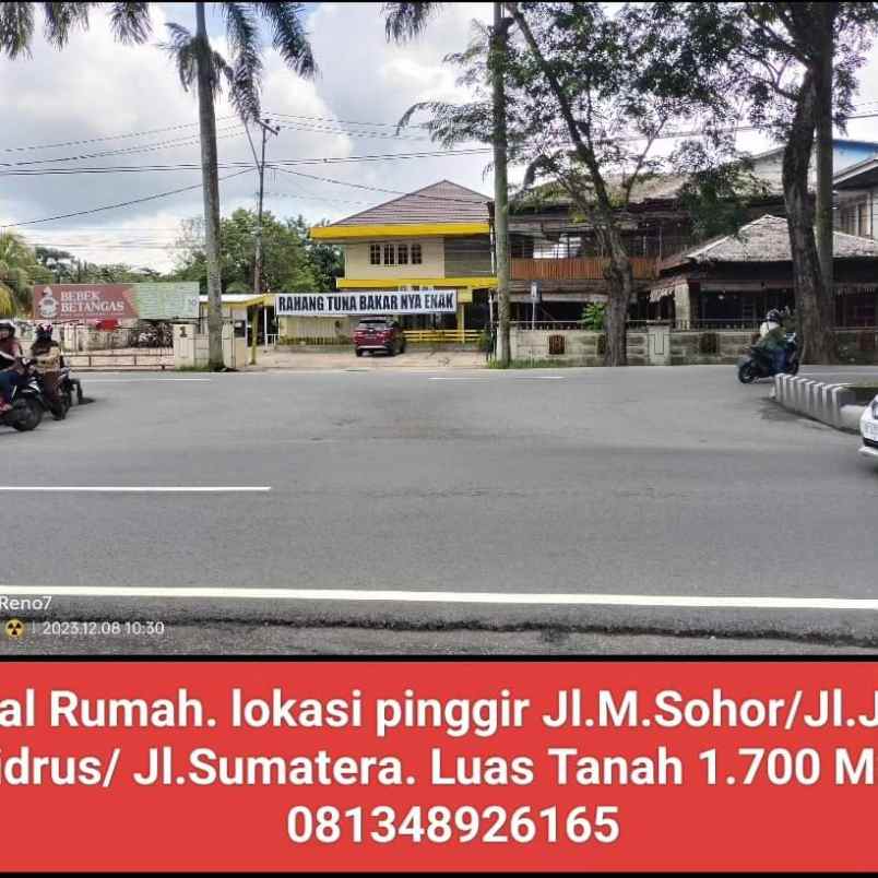Rumah Lokasi Pinggir Jalan Johan Idrus Atau Jalan Sumatera
