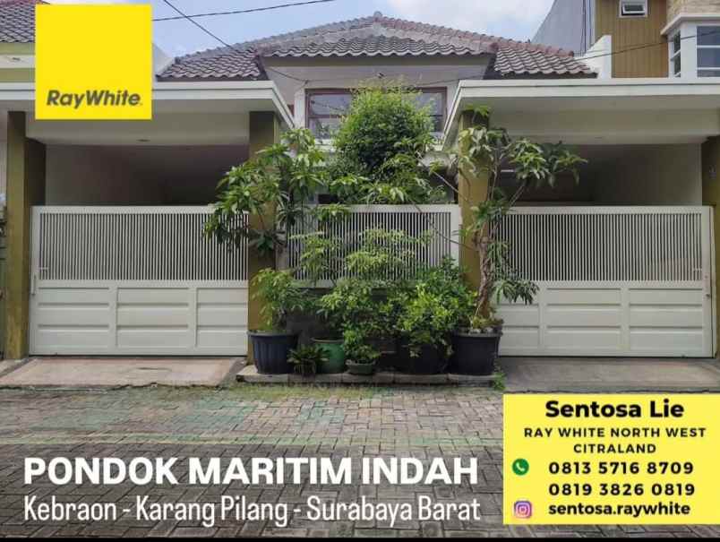 dijual rumah jalan pondok maritim indah