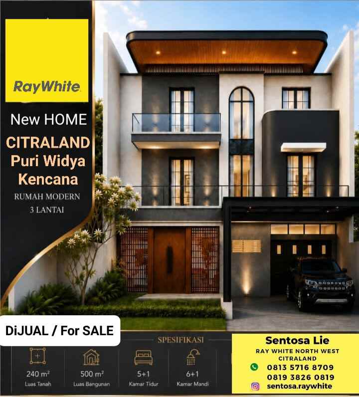 dijual rumah jalan puri widya kencana