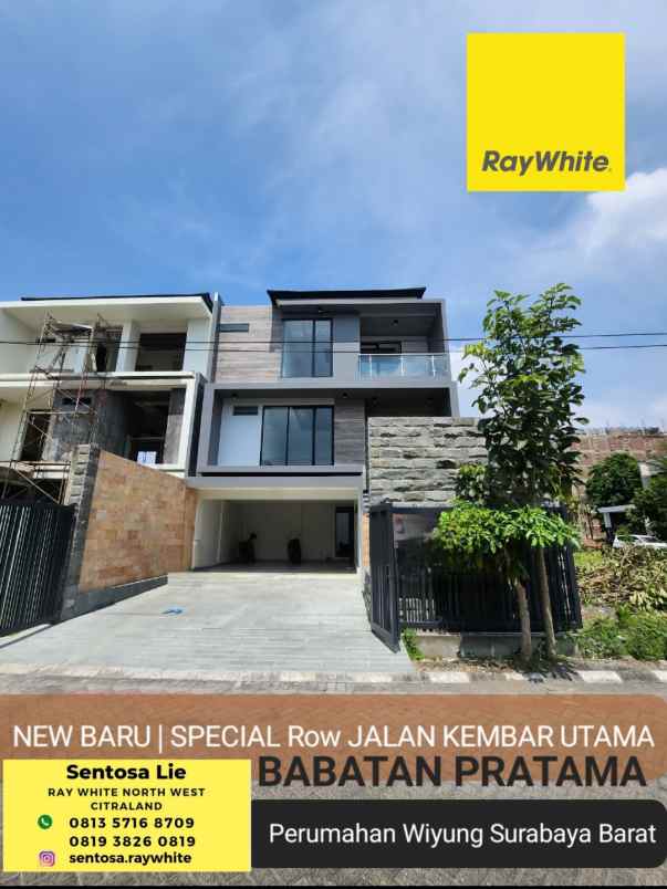 dijual rumah jalan raya babatan pratama