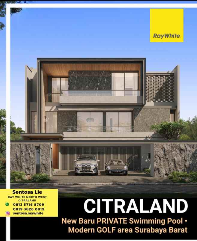 dijual rumah jalan selat golf