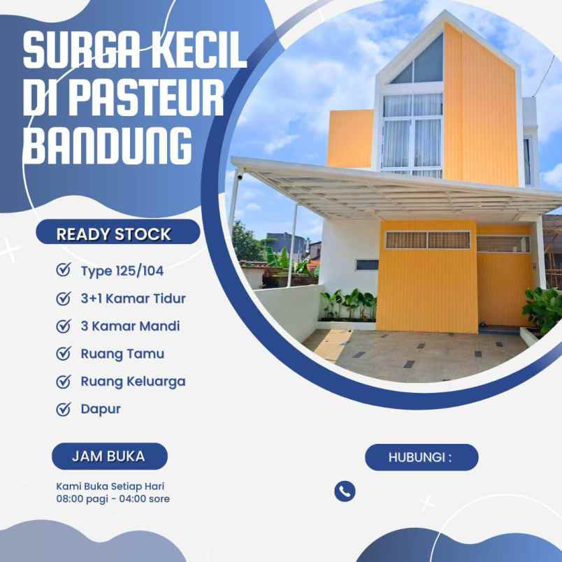 dijual rumah jl budi pasteur bandung