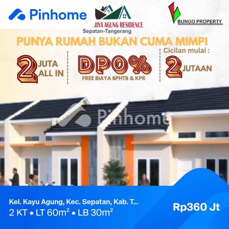 dijual rumah jl pisangan kepuh kayu