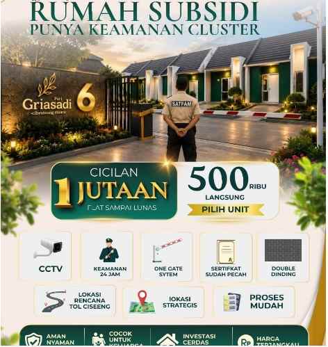 dijual rumah jl raya ciseeng kabupaten