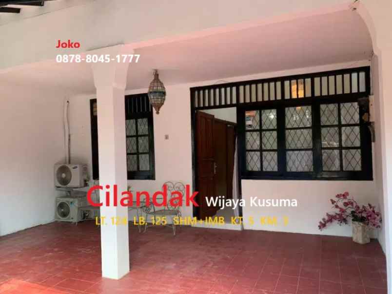 dijual rumah jl wijaya kusuma