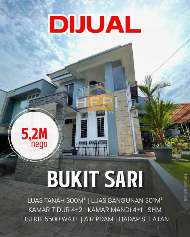 dijual rumah mewah di bukit sari semarang