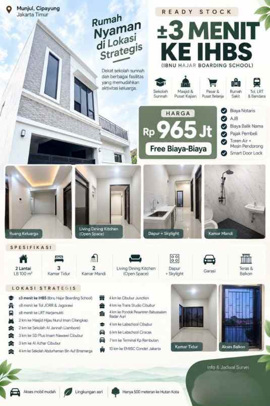 dijual rumah munjul