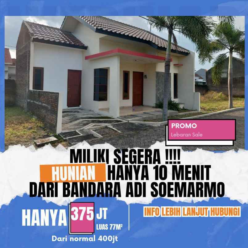 dijual rumah ngabean kartasura