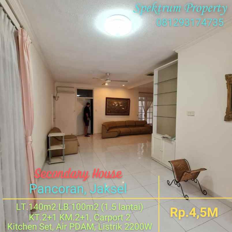 dijual rumah pancoran jakarta selatan