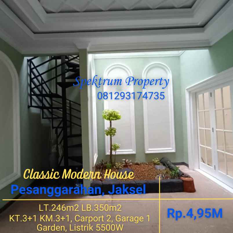 dijual rumah pesanggrahan jaksel