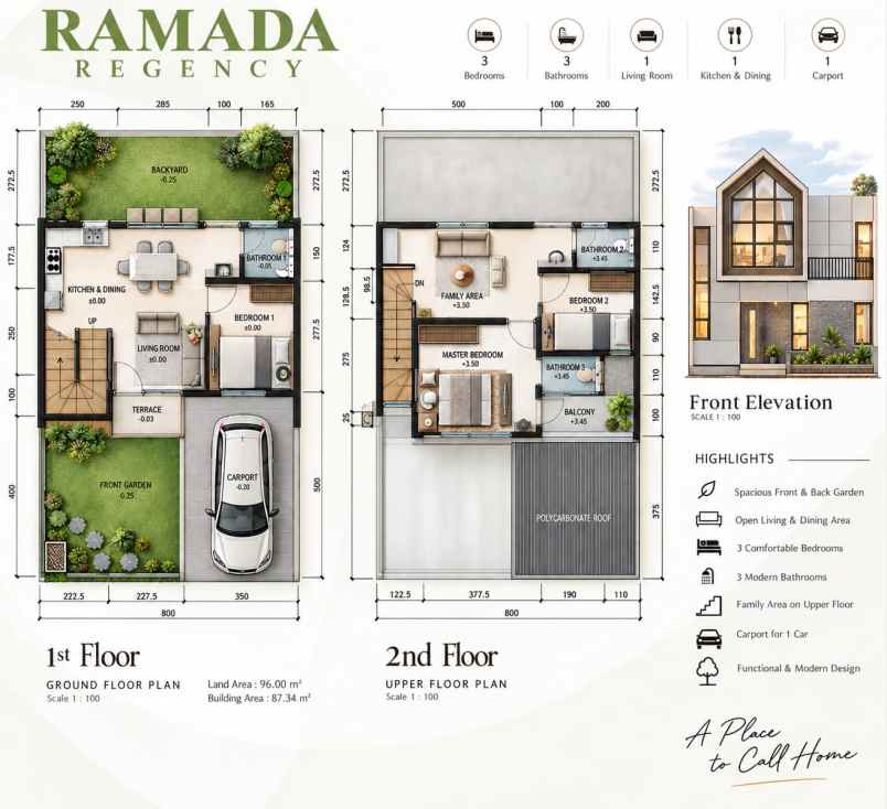 dijual rumah ramada regency balas