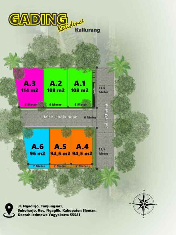 dijual rumah rumah gading residence