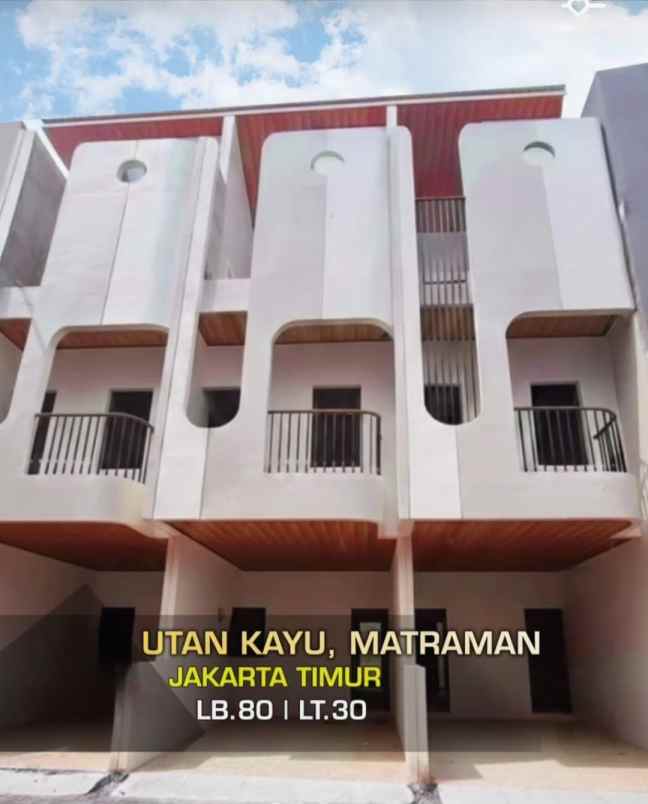 dijual rumah utan kayu utara matraman