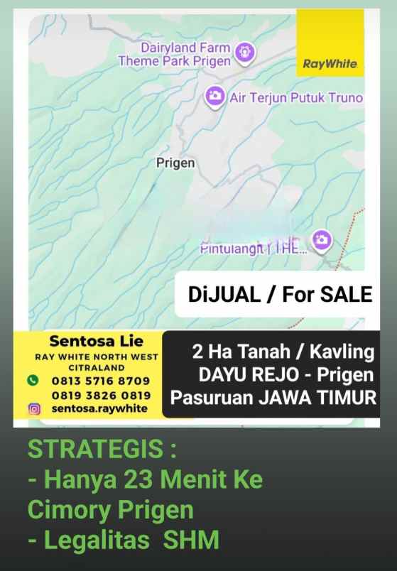 dijual tanah dayurejo