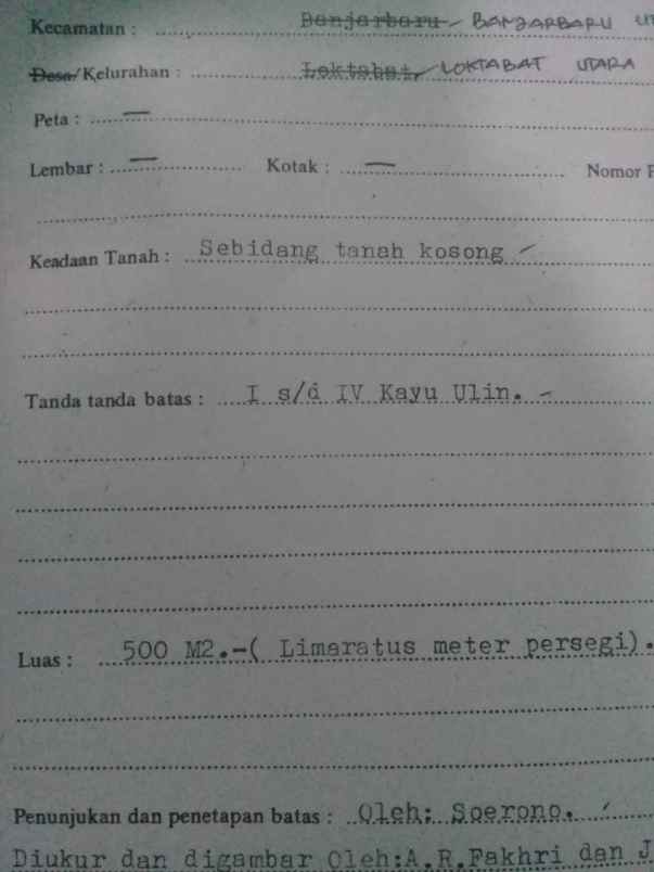 dijual tanah jalan karang anyar 1