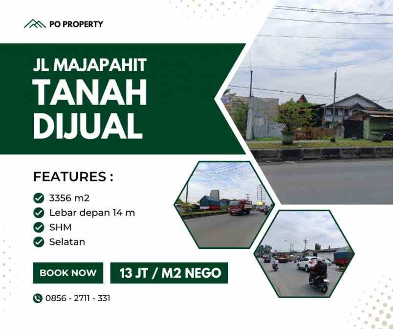 dijual tanah jalan majahit