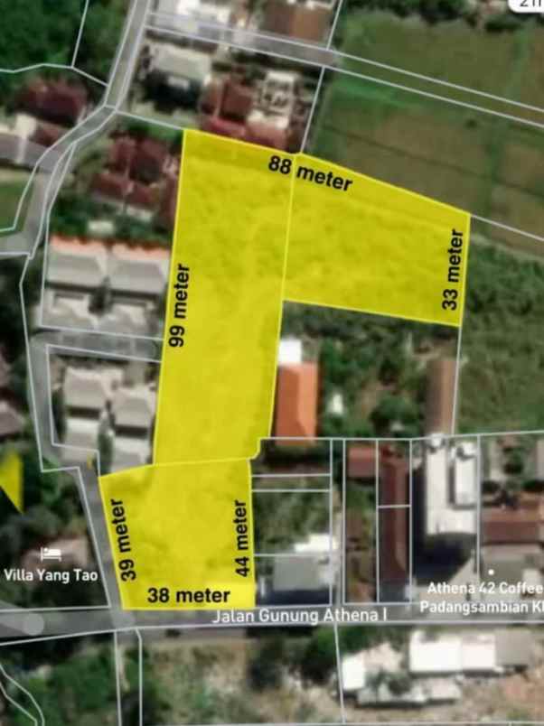 dijual tanah jl bidadari gn athena i