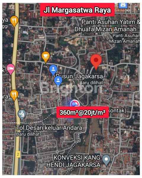dijual tanah jl margasatwa raya jagakarsa