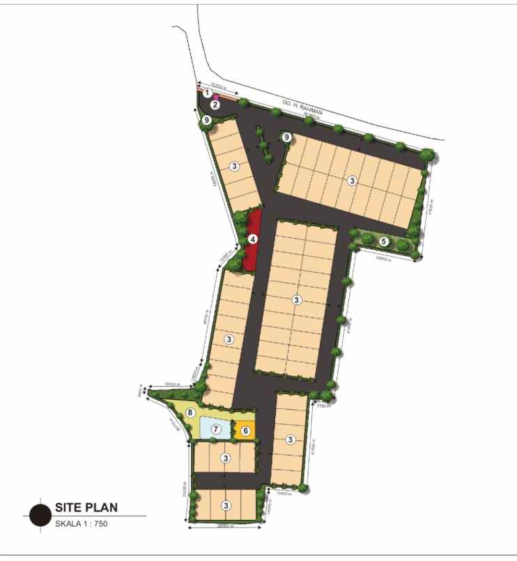 dijual tanah jl raya arco desa citayam