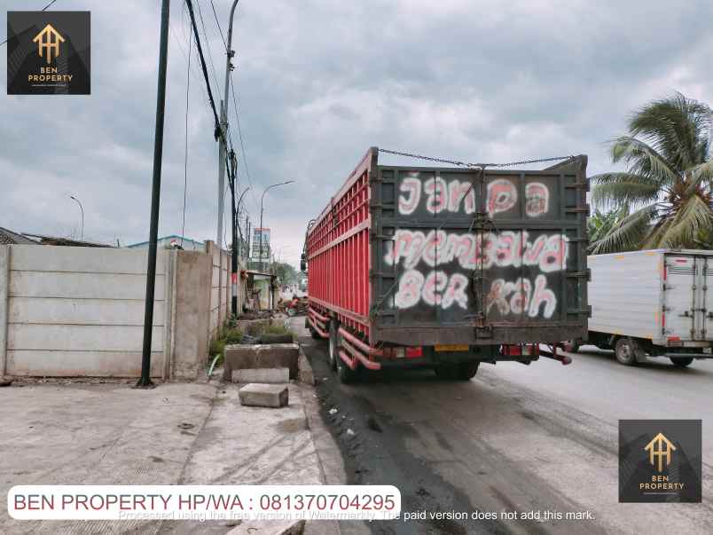 dijual tanah jl raya cakung cilincing