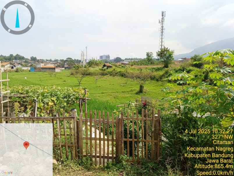 dijual tanah jl raya nagreg kel citaman